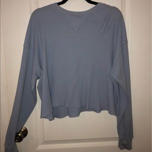 Oversized blue thermal